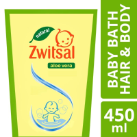 Zwitsal Baby Bath 2 In 1 Hair Body Sabun Shampo Bayi Aloe Vera 450Ml