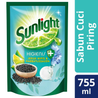 Sunlight Sabun Cuci Piring Habatussauda Dishwash 755Ml-Dishwash, Pencuci Piring