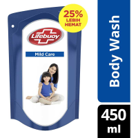 Lifebuoy Body Wash Sabun Mandi Cair Refill Mild Care 450Ml