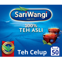 Sariwangi Teh Celup 100% Asli Lebih Segar dan Nikmat - 50 Tea Bag