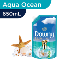 Downy Pelembut & Pewangi Premium Parfum Aqua Ocean Refill 650ml