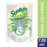 Sunlight Sabun Cuci Piring Extra Pure 720Ml - Baby Bottle Cleanser , Liquid Cleanser