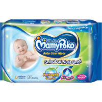 MamyPoko Baby Care Wipes Antiseptik Green Tea Non Fragrance 48s