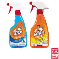 Mr Muscle Clear 500ml + Pembersih Dapur Lemon 500ml