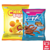 Chiki Balls Crafty Cheese 55g + JETZ Stick Chocofiesta 40g