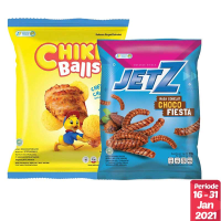 Chiki Balls Cheeky Chicken 55g + JETZ Stick Chocofiesta 40g