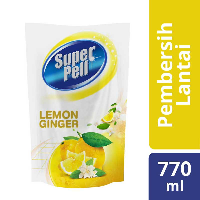Super Pell Sabun Pel Pembersih Lantai Lemon Ginger 770Ml - Pel Pembersih Lantai
