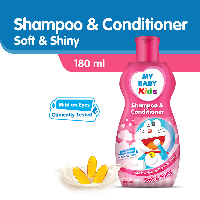 MY BABY Kids Shampoo & Conditioner Soft & Shiny 180ml