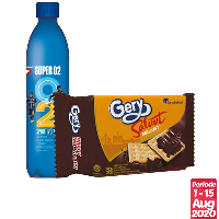 Super O2 Sportivo 600ml + Gery Malkist Saluut Chocolate 110g