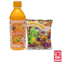 INACO I'M Coco Mango Pet 350Ml + INACO Konnyaku Mix Flavor 12pcs