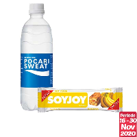 POCARI SWEAT Ion Supply Drink 500ml + SOYJOY Banana 30g