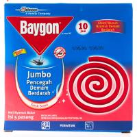 Baygon Jumbo Pencegah Demam Berdarah Bakar Fresh Scent 5pcs