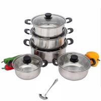Panci 5 Set+Tutup Kaca + BONUS 1 Pcs Sendok Sayur