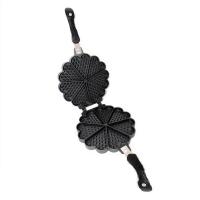 Cake Molds Cetakan Waffle Pan Bentuk Hati Susun 7 Hitam