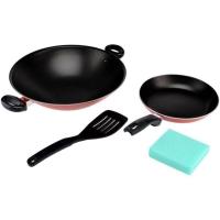 Maxim Frypan & Wok Teflon 2 Pcs Valentino