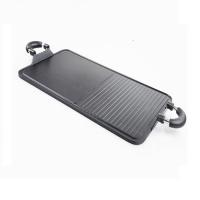 Best Seller Pan Pemanggang Jumbo New Barbeque Grill Pan Lapisan Marbel Hitam