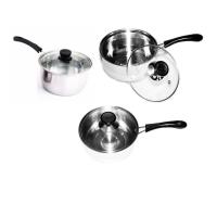 Bestware Panci Sauce Pot Set 3 Pcs Tutup Kaca
