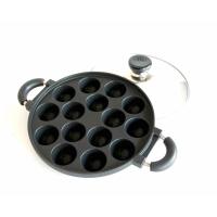Cake Molds Cetakan 19 Lubang - Kue Takoyaki Lobayaki Poffertjess - Hitam