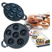 Cake Molds Cetakan Donat Panggang Kompor Non Kolesterol - Hitam