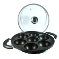 Cake Molds Cetakan Kue Cara Bikang & Bika Ambon 7 Lubang Cekung Hitam