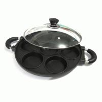 Cake Molds Pancake Cetakan Kue Lumpur 7 Lubang - Bisa Untuk Dorayaki & Martabak Mini - Warna Hitam