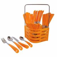 Best Seller Sendok Set Orange 24pcs + Tempat