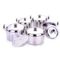 Cake Molds Panci Set 5 Pcs Dilengkapi Steamer Kukusan - Stainless Steel