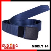 Ikat Pinggang Pria Gesper Plastik Sabuk Canvas - MBELT 14