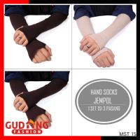 Manset Polos Cantik Modis Hand Sock Isi 3 Pcs - MST 15