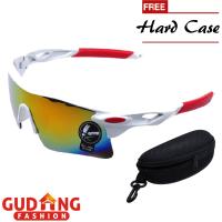 Kacamata Keren Polycarbonate Silver Merah - MGLS 01