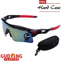 Sunglasses Keren Murah Polycarbonate Hitam Merah - MGLS 02