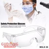 Kacamata Greinda Bening / Safety Protective Glass Dust-Proof Breathable Goggles For Unisex Use - MGLS 26