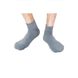 Gudang Fashion Kaos Kaki Pendek Polos Abu-Abu Muda