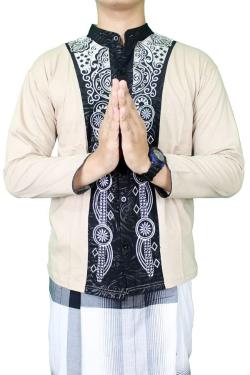 Gudang Fashion - Kemeja Koko Muslim - Krem / KKL 37 - M