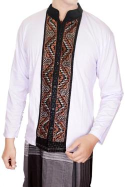 Gudang Fashion Baju Koko Dewasa Putih One Size