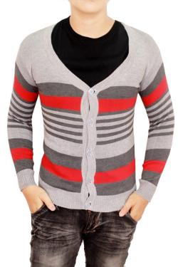 Gudang Fashion-Cardigan Untuk Pria One Size Kombinasi Warna