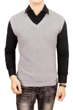 Gudang Fashion Men Vest Outfits Abu Muda One Size