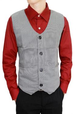 Gudang Fashion Rompi Resmi Abu Muda One Size