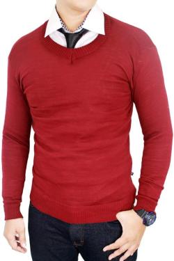 Gudang Fashion Sweater Elegan Merah Maroon One Size