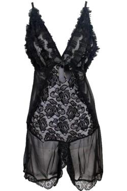 Gudang Fashion-Baju Seksi Wanita One Size Hitam LGR 48-A