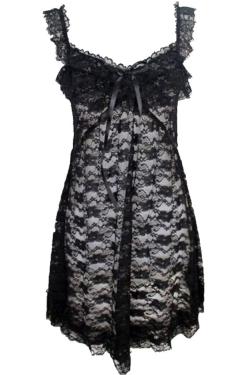 Gudang Fashion-Lingering Transparan One Size Hitam LGR 80-A