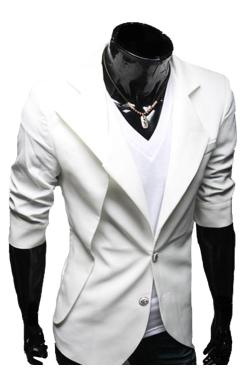 Gudang Fashion-Blazer Korean Style L Putih