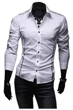 Gudang Fashion Kemeja Panjang LNG 1059 Putih XL