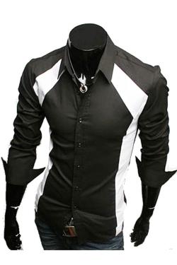 Gudang Fashion Kemeja Panjang LNG 1293 Hitam XL