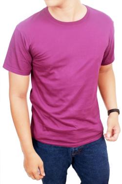 Gudang Fashion Kaos Polos O Neck POL 09 Ungu Tua L