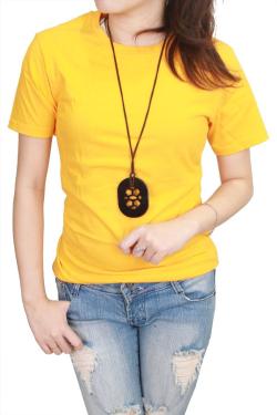 Gudang Fashion Kaos Polos O Neck POLW 06 Kuning Emas M