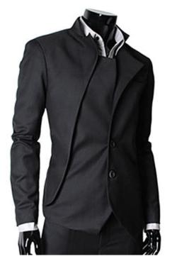 Gudang Fashion-Blazer Korea Slimfit Pria XL Hitam