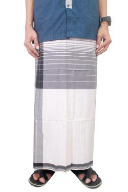 Gudang Fashion Sarung Sholat SRG 79 A Hitam Putih