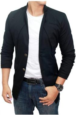 Gudang Fashion Blazer Model Korea BLZ 602 Hitam XL