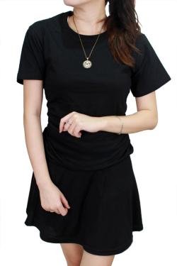 Gudang Fashion Kaos Polos O Neck POLW 13 Hitam M